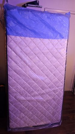 Brand New Twin Mattress & Wooden Base