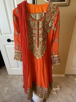 Indian Ethnic Outfit Choli Sherara Dress