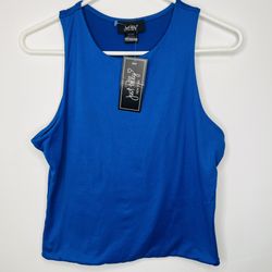 Just Polly New York Royal Blue Soft Tank Top Shirt XL