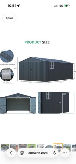 Outdoor storage 13x20ft