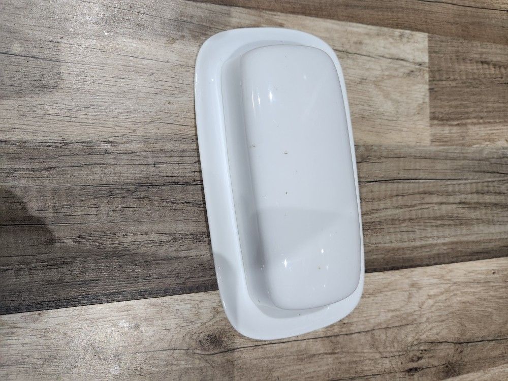 White Butter Dish