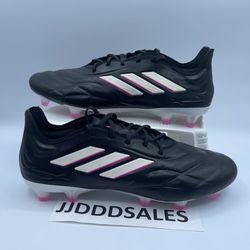 Adidas Copa Pure.1 FG Black Team Shock Pink Soccer Cleats HQ8904 Men’s Size 9.5 
