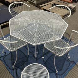 Unique 6 Piece Wrought Iron Patio Set