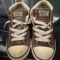 Leather Brown Converse 