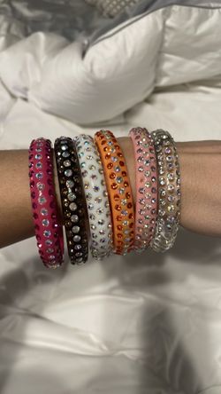Rhinestone Bling Bangle Bracelets
