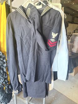 Vintage 1950s U.S. Navy Dress Blue Crackerjack Uniform – RM2 Set