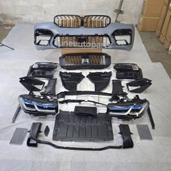 BMW G30 front Bumper facelift to F90 M5 lci Headlights complete body kit conversion 2017 to 2023