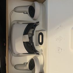 Refurbished Oculus Quest 2, Comes With Original Box and Original Cord (Missing: USB-C Wall Plug), for $150