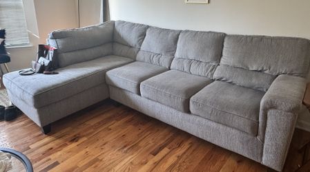 Couch - 2 Piece Concrete Gray Right Arm Facing Sectional