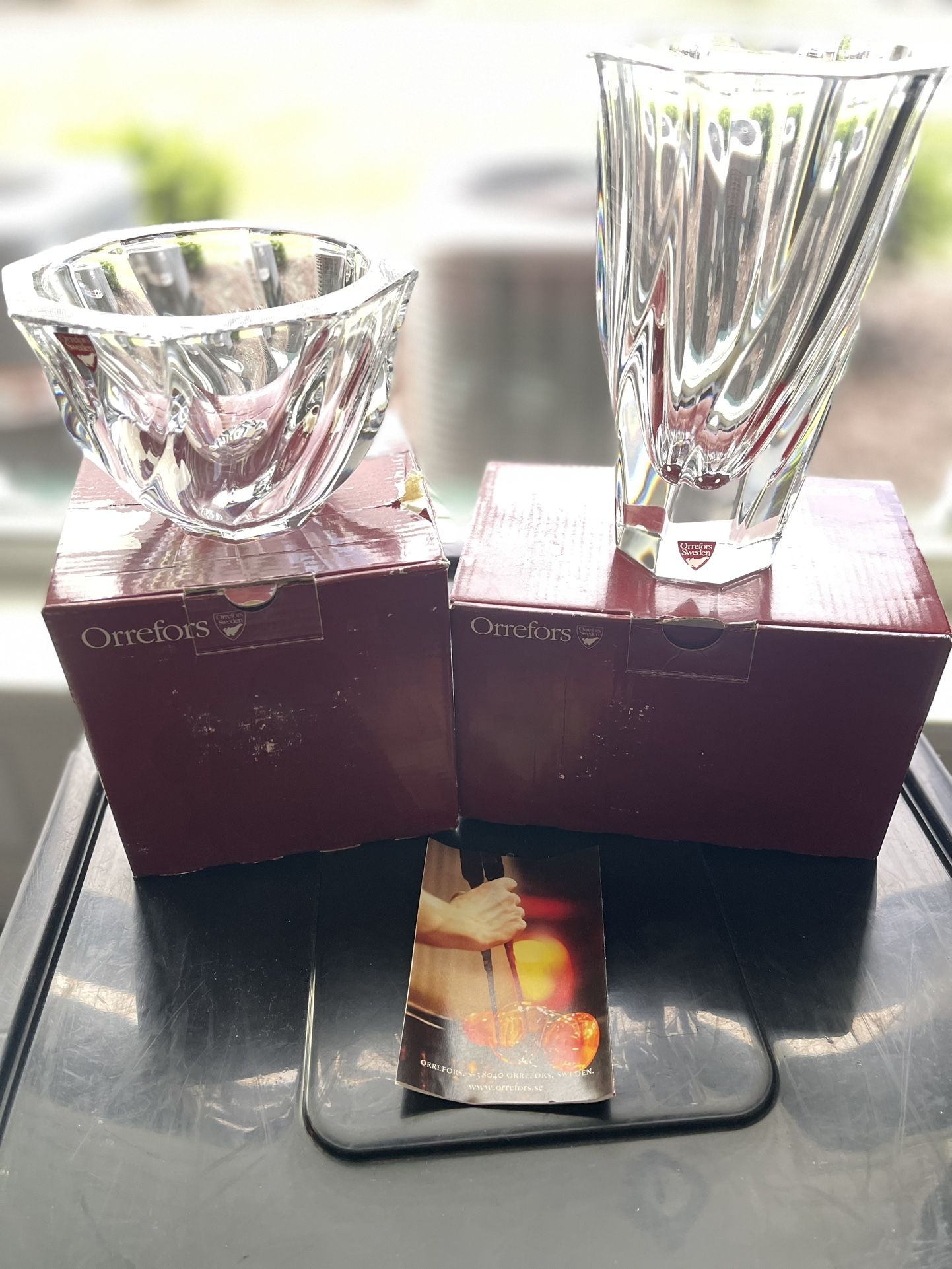 Stunning Swedish Crystal Set (New In Box)