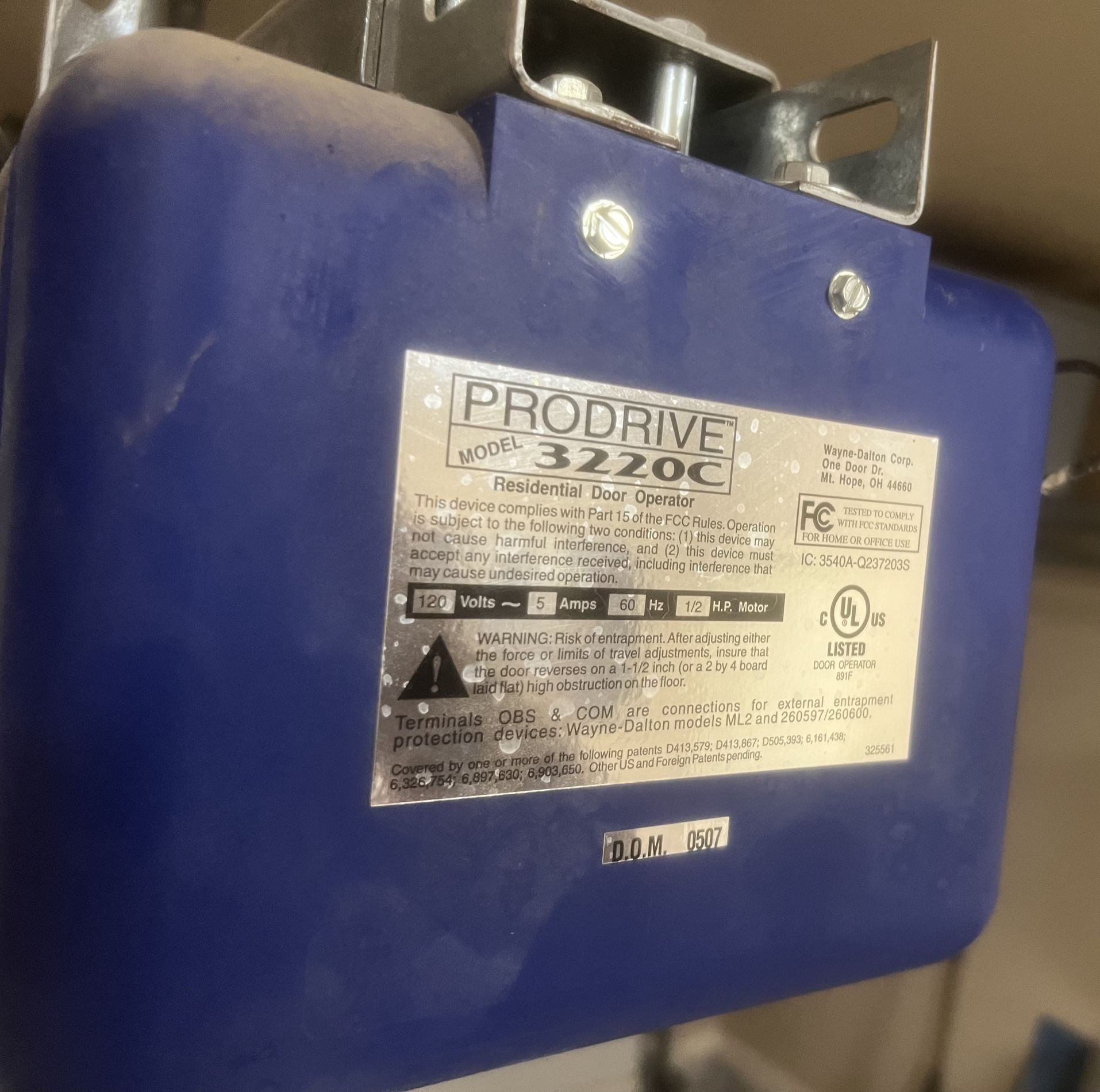 $20 Wayne Dalton Garage Door Opener