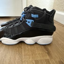 jordan's 6 ring black and blue