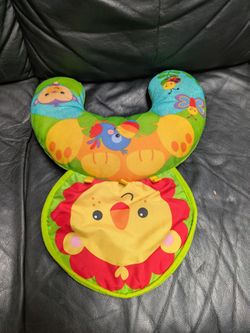 Baby Tummy Time Pillow with Lion Mat