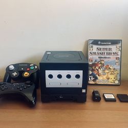 Nintendo GameCube Bundle w/ Gameboy Player and Super Smash Melee CIB and extra