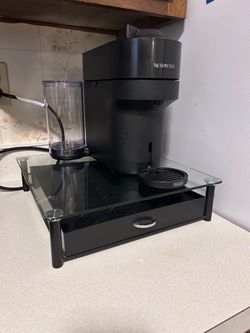 Nespresso Vertuo pop with glass pod organizer