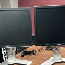 *TESTED AND WORKING* 2 Dell Flat Panel Monitor | 15 inch screen | *GREAT BUNDLE*