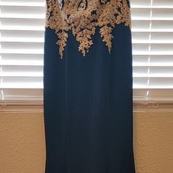 Dress Navy blue/Gold