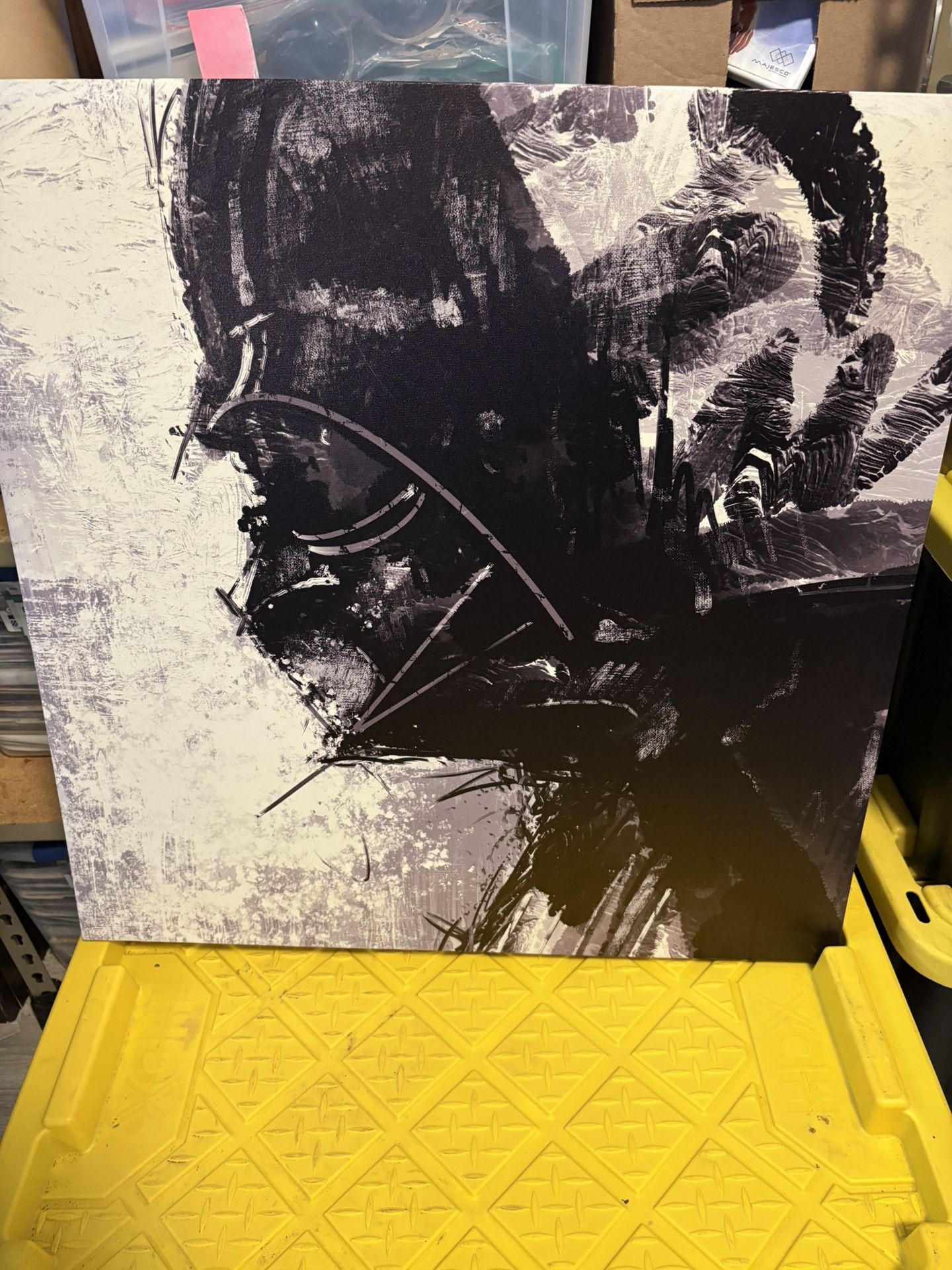 Darth Vader Star Wars canvas wall art 27”x27”