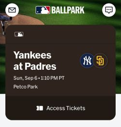 Padres Vs NY Yankees 9/6