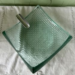 Vtg.Stephen Schlanser Signed Studio Art Glass Cigar Ashtray 1996  Tobacciana 