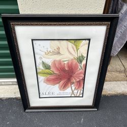 Framed Floral Wall Art – Azalea Print (24 × 30 in.) – Pickup in Riverdale