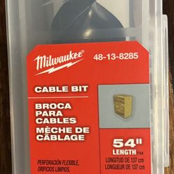 NEW 48” X 1” Flexible Cable Auger Bit