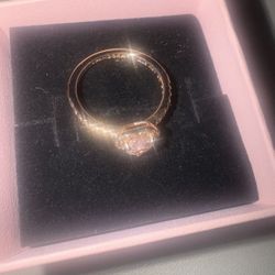 Pandora Ring Double Heart Gold, 