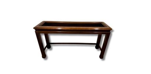 Modern Industrial Solid Wood & Black Metal Console Table/Entryway/Sofa Table
