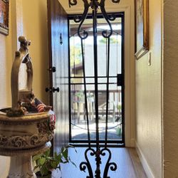 Vintage Metal Floor Lamp With Dimmer