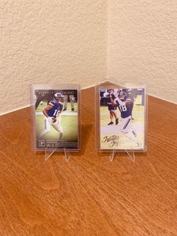 2 Justin Jefferson Rookie Sports Cards