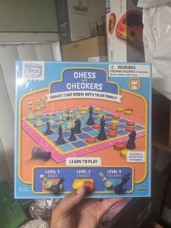 Chess and Checkers Game Set AND Vintage Monopoly Game