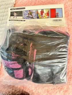 New Large Kids Protective Gear Set Black and Pink