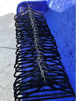 30 pc velvet clothes hangers, all together $10