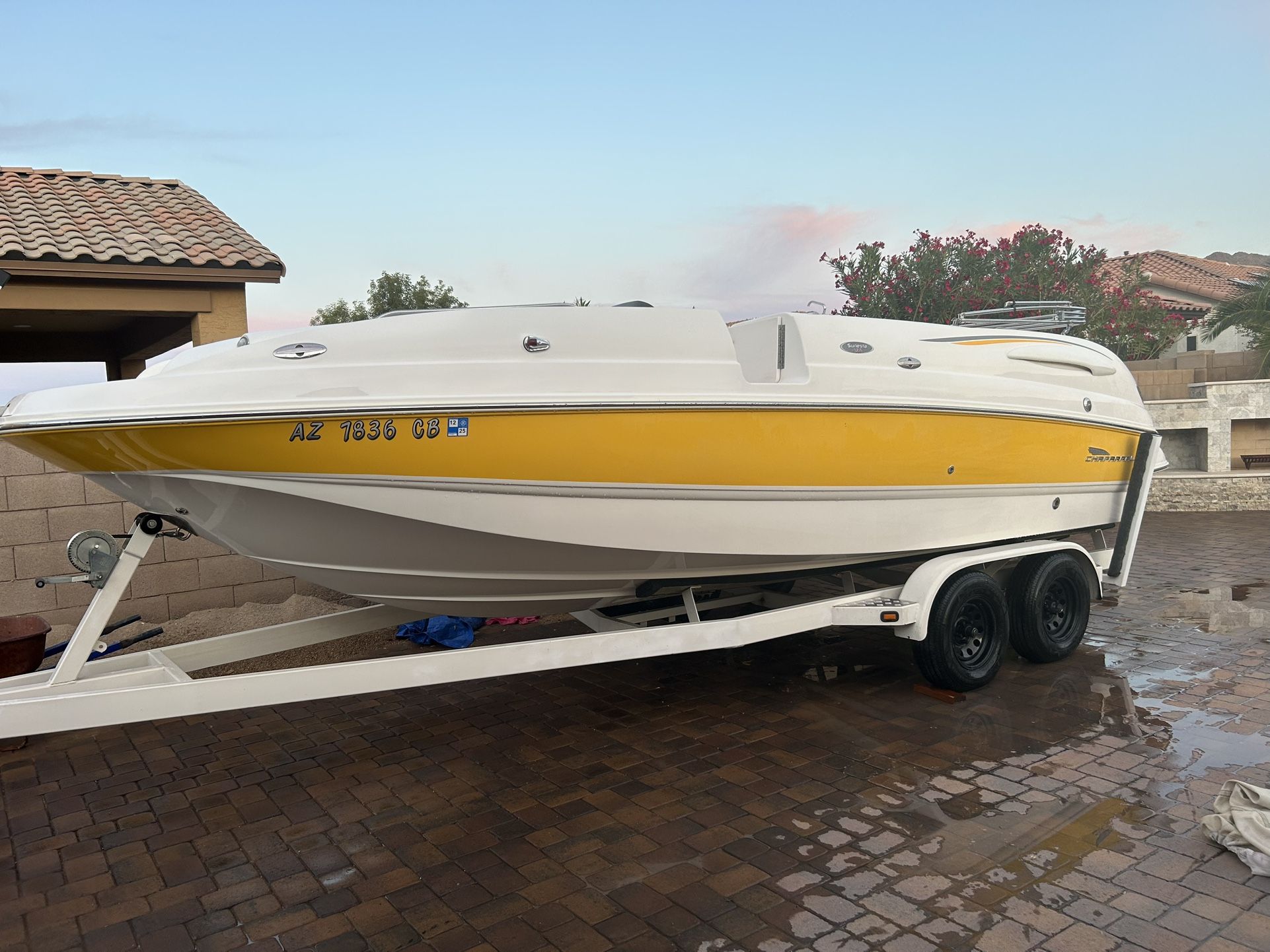 2004 Chaparral 232 deck boat.
