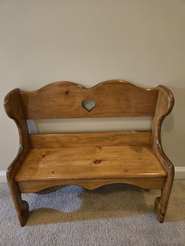 Kid's Wooden Bench