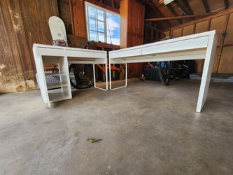 L Shape IKEA desk