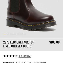 Dr. Martens Leonore Fur Lined Chelsea Boot 