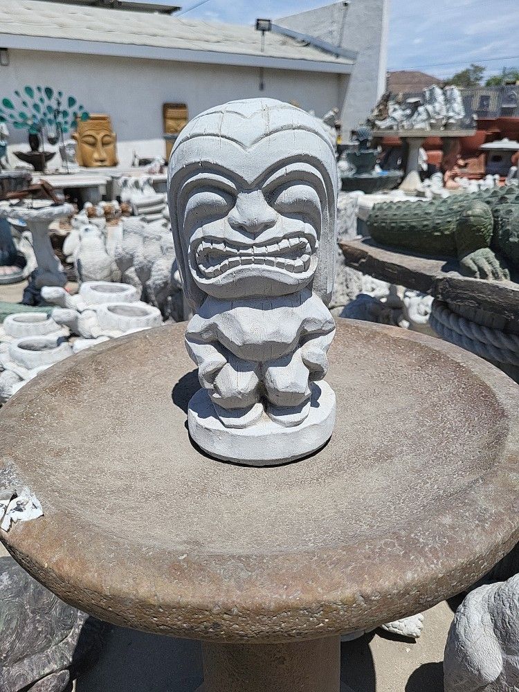 CEMENT TIKI STATUES ( 12" INCH TALL) $40 EACH)