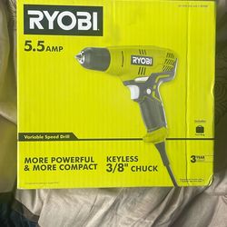 Ryobi Variable Speed Drill (New)