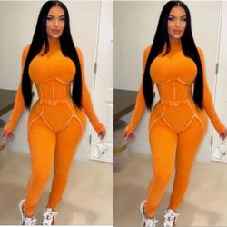 Sexy ribbed two piece set