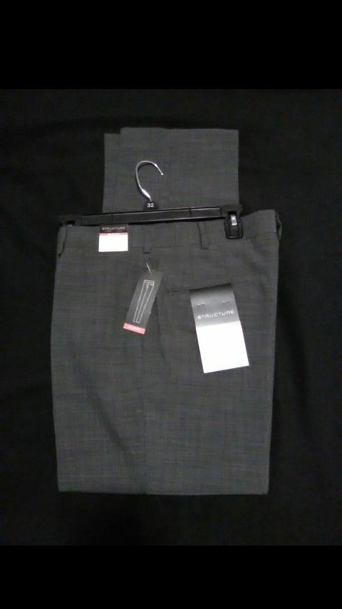 Mens dress pants. * BRAND NEW. Trousers, slacks. SLIM FIT. 33X32. 33" WAIST 32" INSEAM. No pleat