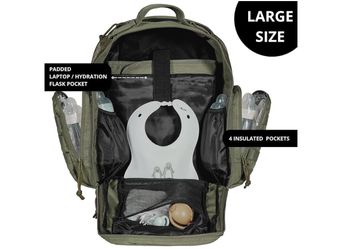 Phil & Jack Military Backpack/Diaper bag