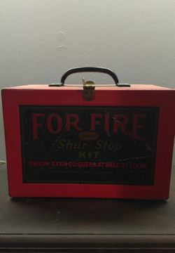 Shur-Stop fire grenades (collectible fire equipment-still contains original carbon-yet) glass grenades!