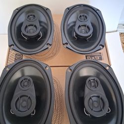 POWERBASS 2 PAIRS 6×9 3 WAY 210 WATTS HIGH OUTPUT CAR SPEAKER 