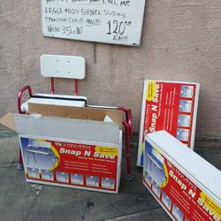 Large Shower Sliding  Chair New