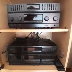 Kenwood Stereo System & Pioneer Turntable