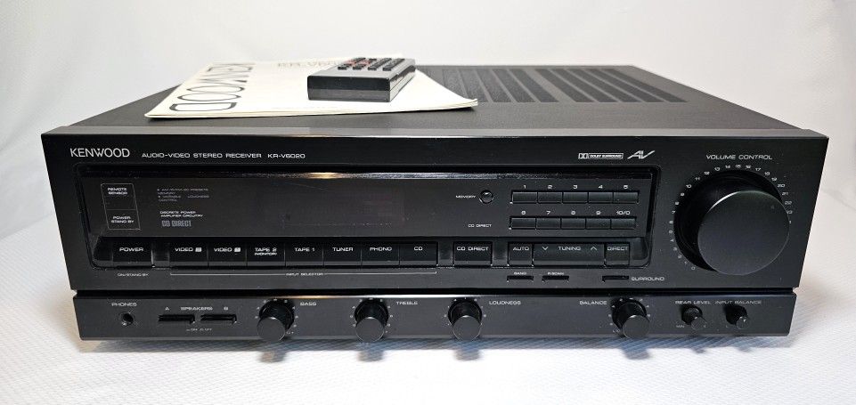 Vintage Kenwood KR-V6020 Audio Video Stereo Receiver