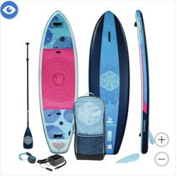 Body Glove Oasis 2 10’ Inflatable Stand Up YOGA Paddle Board Package