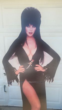 Elvira Mistress Of The Dark, Vintage 1992, Life-size Standup, Cardboard, 73" High