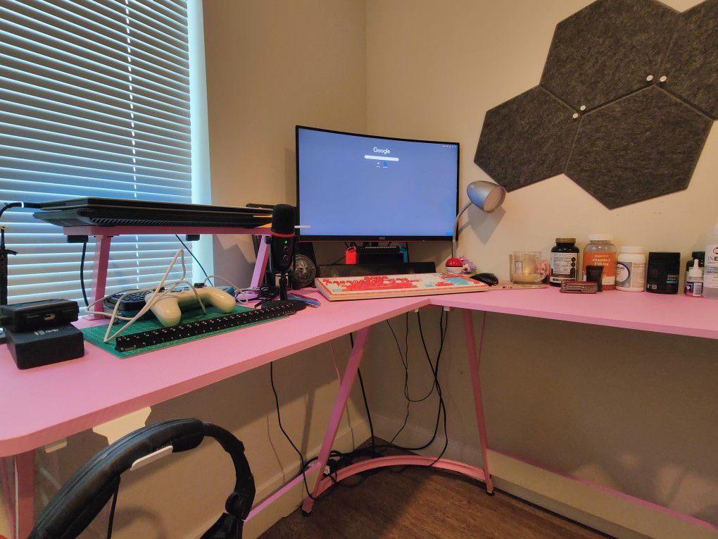 L shape desk